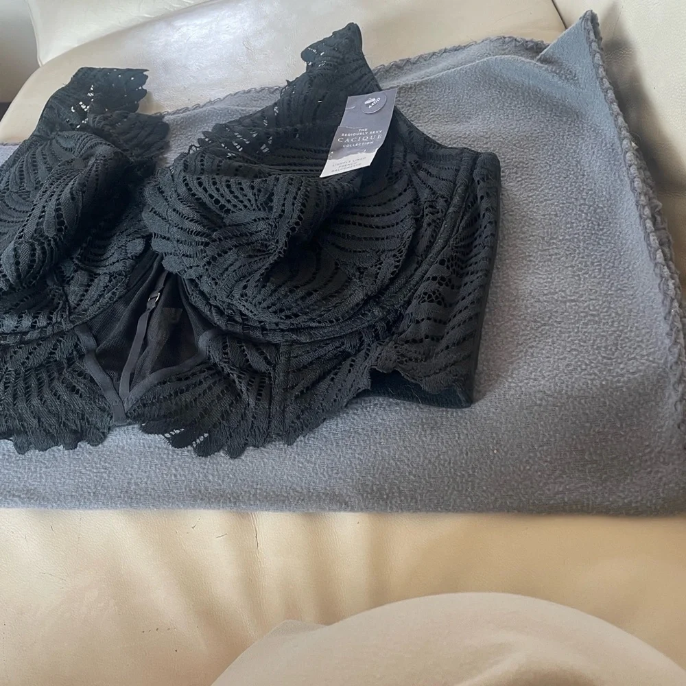 Lane Bryant Seriously Sexy Black Lace Bra - NWT!  (44DD) - Picture 10 of 14